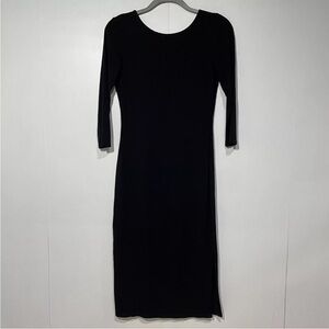 Lulus dress Womens medium‎ Black Low Back Dark Romantic Witchy Goth whimsigoth